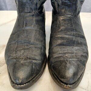 Vintage Tony Lama 8614 Elephant Western Cowboy Boots Men's Size 9 D